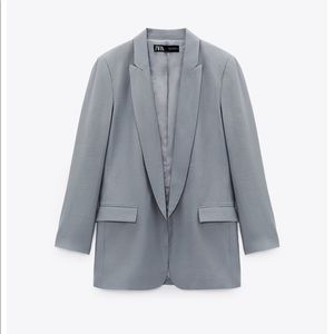 Zara Satin Effect Blazer S NWT